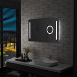 Miroir de salle de bain Vidaxl LED avec capteur tactile 100x60 cm