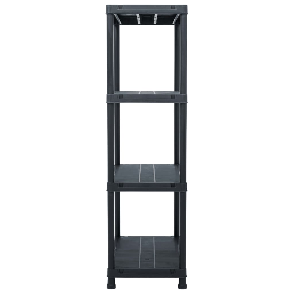 Vidaxl Storage Rack 200 kg 80x40x138 cm plastična črna