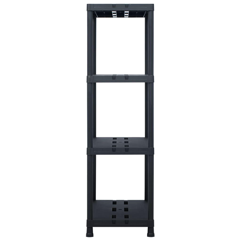 Vidaxl Storage Rack 220 kg 90x40x138 cm de plástico negro