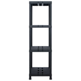 Vidaxl Storage Rack 220 kg 90x40x138 cm de plástico negro