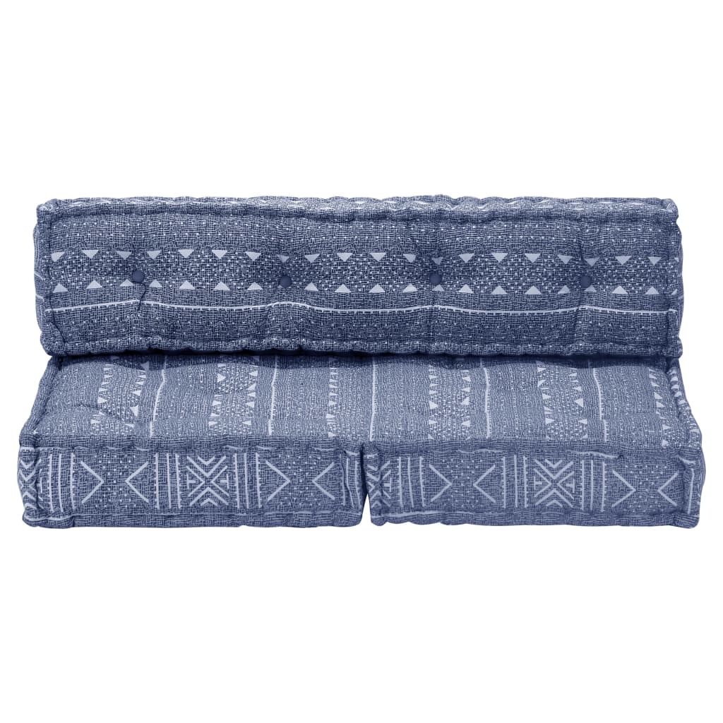 Vidaxl Pouf Stof Indigo