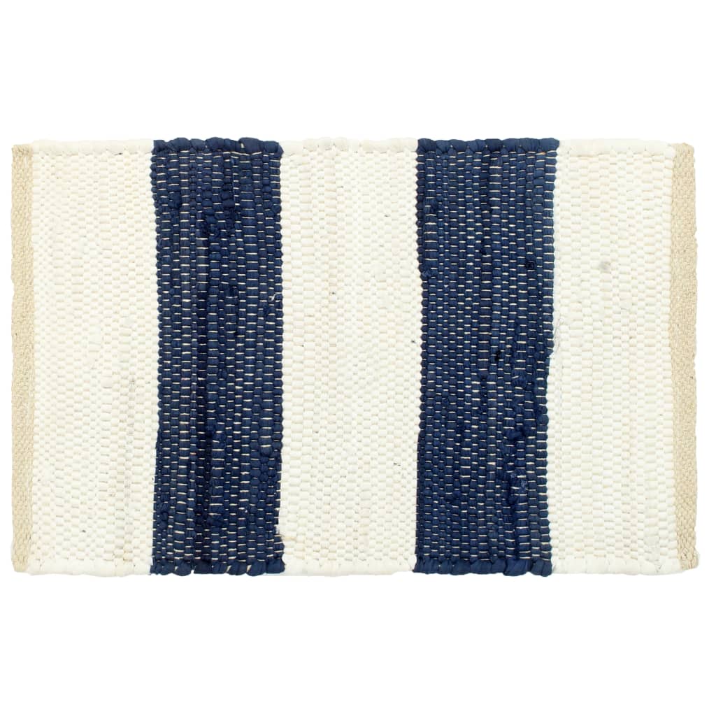 Vidaxl Pochemats 6 St Chindi Stried 30x45 cm blu e bianco