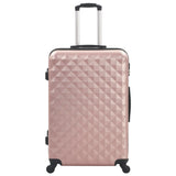 Vidaxl en 3 parties à bagages durs Rosé Gold