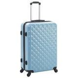 Vidaxl en 3 parties bagages durs ensemble bleu