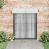 Vidaxl Door Canopy 200x75 cm PC nero e trasparente