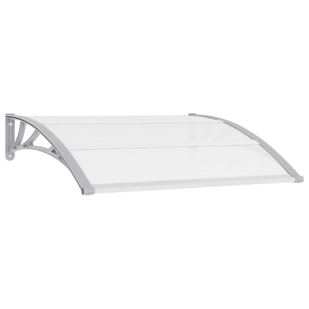 Vidaxl Port Canopy 120x75 cm PC grigio e trasparente