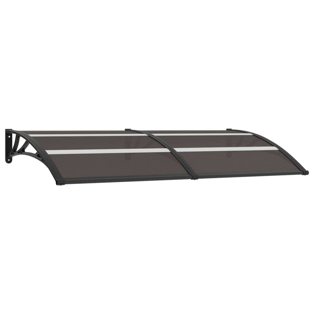 Vidaxl Door Canopy 200x75 cm PC Black