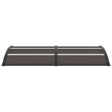 Vidaxl Door Canopy 200x75 cm PC Black