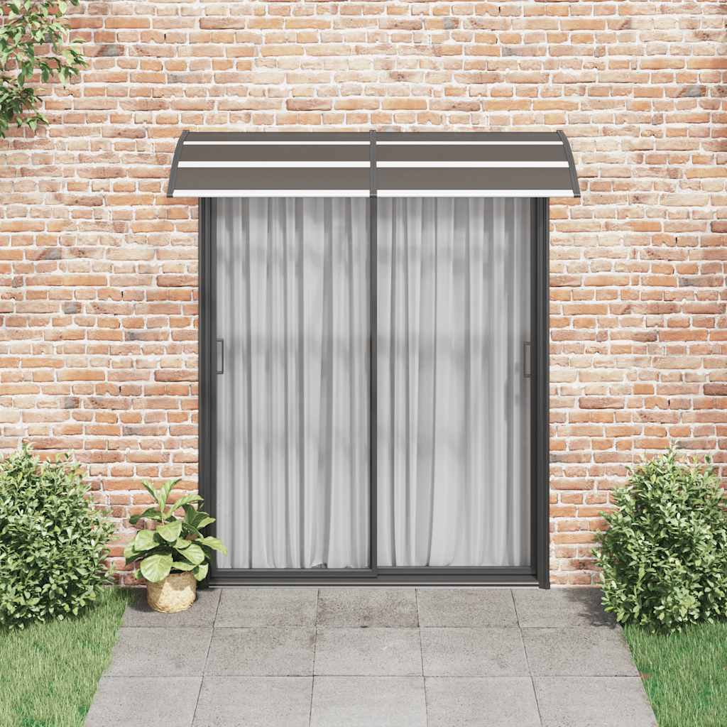 Vidaxl Door Canopy 200x75 cm pc sort sort