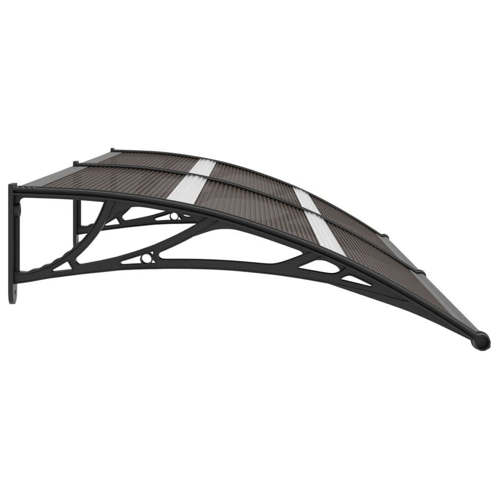 Vidaxl Door Canopy 200x75 cm PC Black