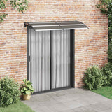 Vidaxl Door Canopy 200x75 cm pc sort sort