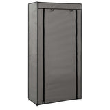 Armoire à chaussures Vidaxl avec couvercle 58x28x106 cm Gray