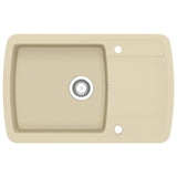 Vidaxl lavabo bol simple de beige de granit