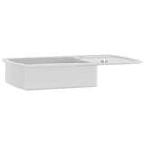 Vidaxl pair simple bol de granit blanc