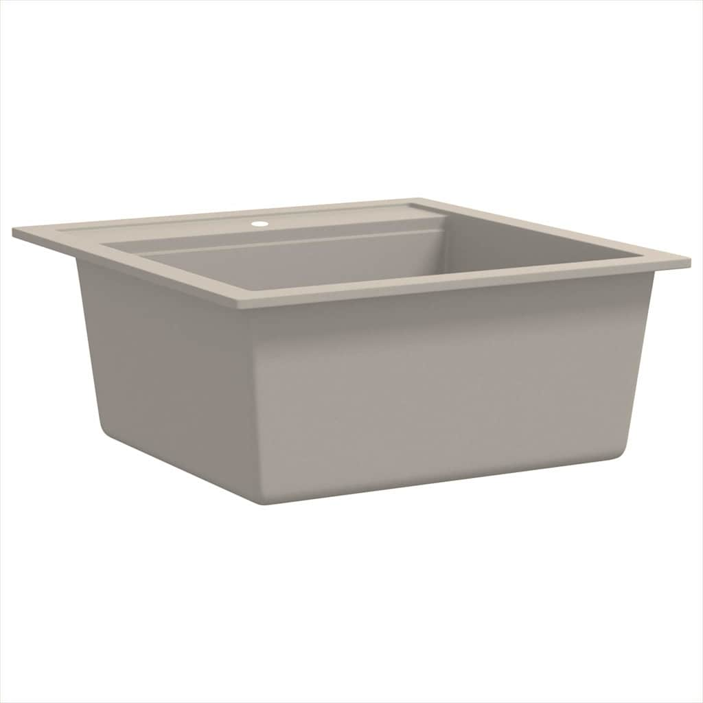 Vidaxl lavabo bol simple de beige de granit