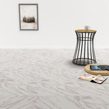 Vidaxl Floorboards Self -adhesive 5.11 m² PVC White marble pattern