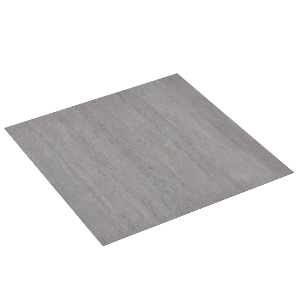 Vidaxl Floorboards auto-adhésif 5,11 m² en PVC gris modéré