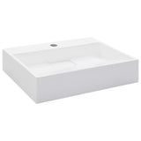 Vidaxl Washbasin 50x38x13 Cm Mineral Marble Marble odlew biały