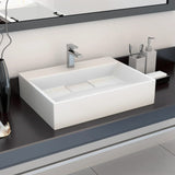 Vidaxl Washbasin 50x38x13 Cm Mineral Marble Marble odlew biały