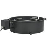 Anillo de rotosserie de barbacoa Vidaxl 47 cm negro