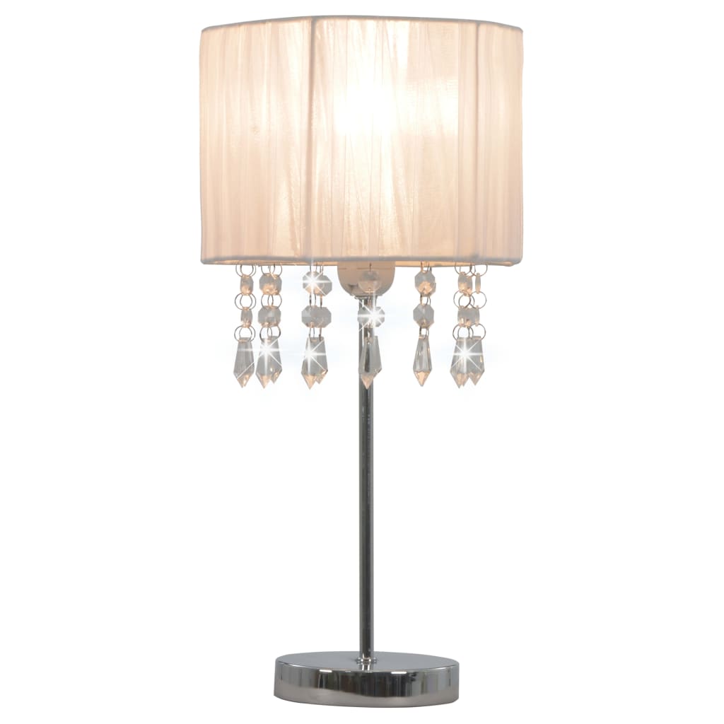 VidaXL Bureaulamp rond E27 wit