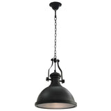 Vidaxl taklampe rundt E27 svart