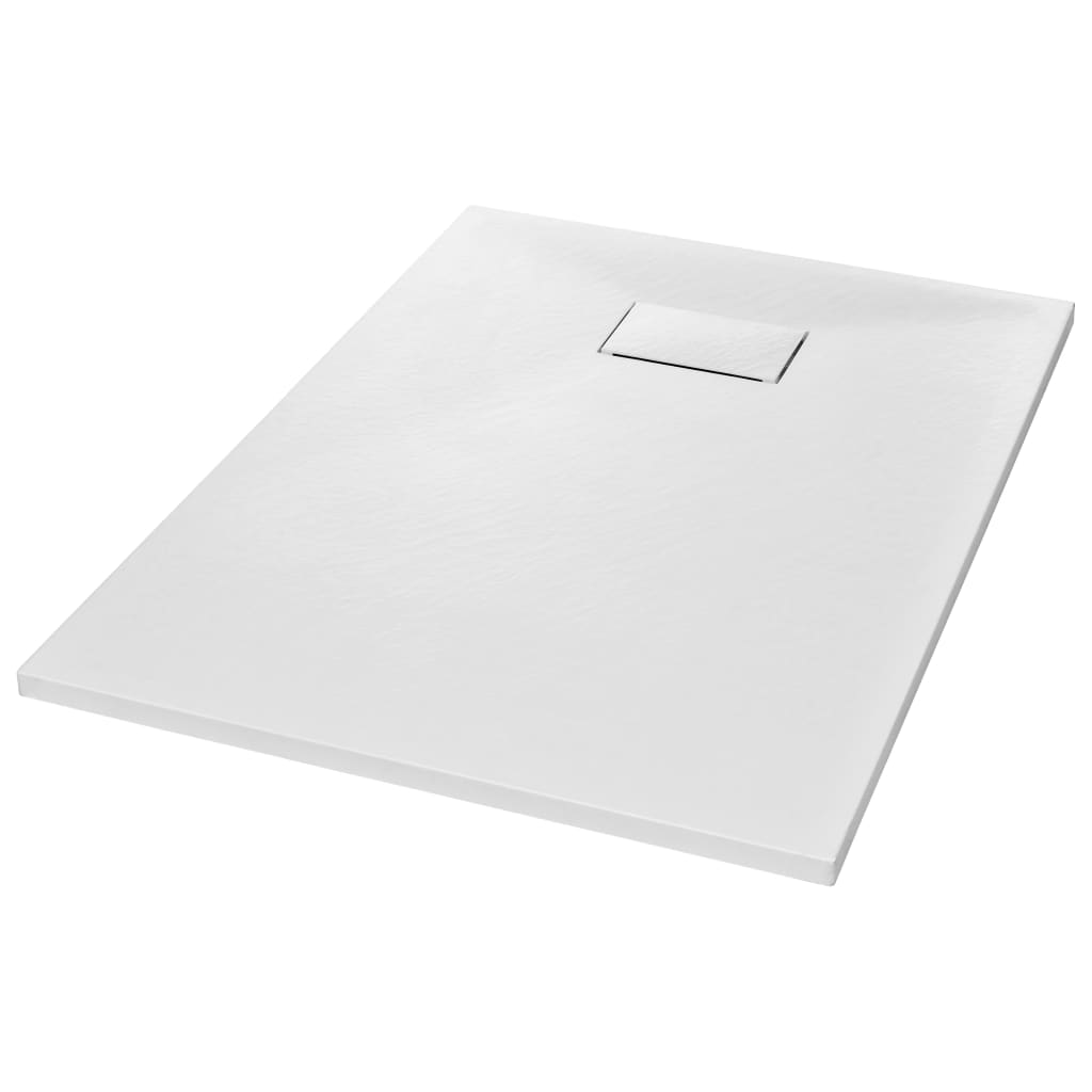 Vidaxl Shower Tray 100x70 cm SMC White