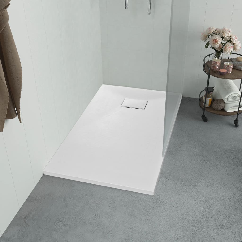 Vidaxl Shower Tray 100x70 cm SMC White