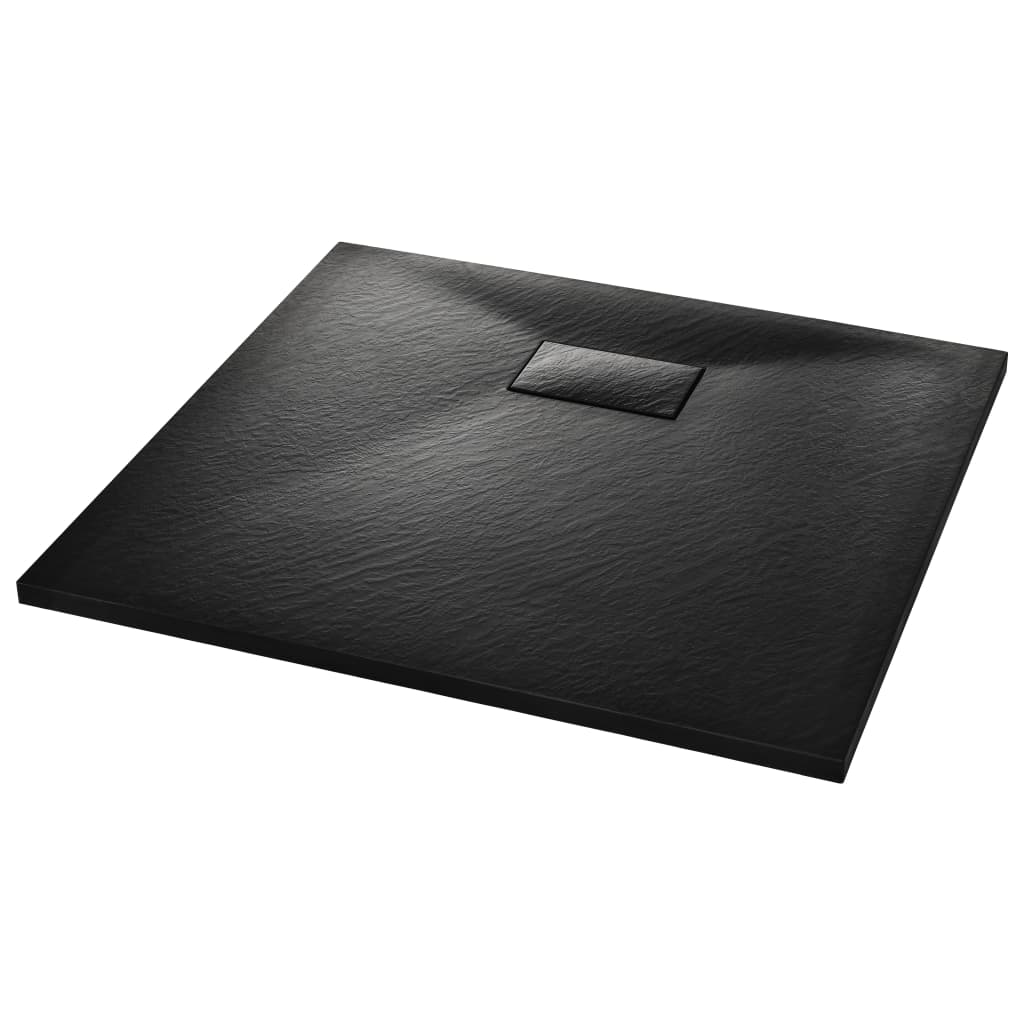 Vidaxl Duschschale 90x80 cm SMC Schwarz