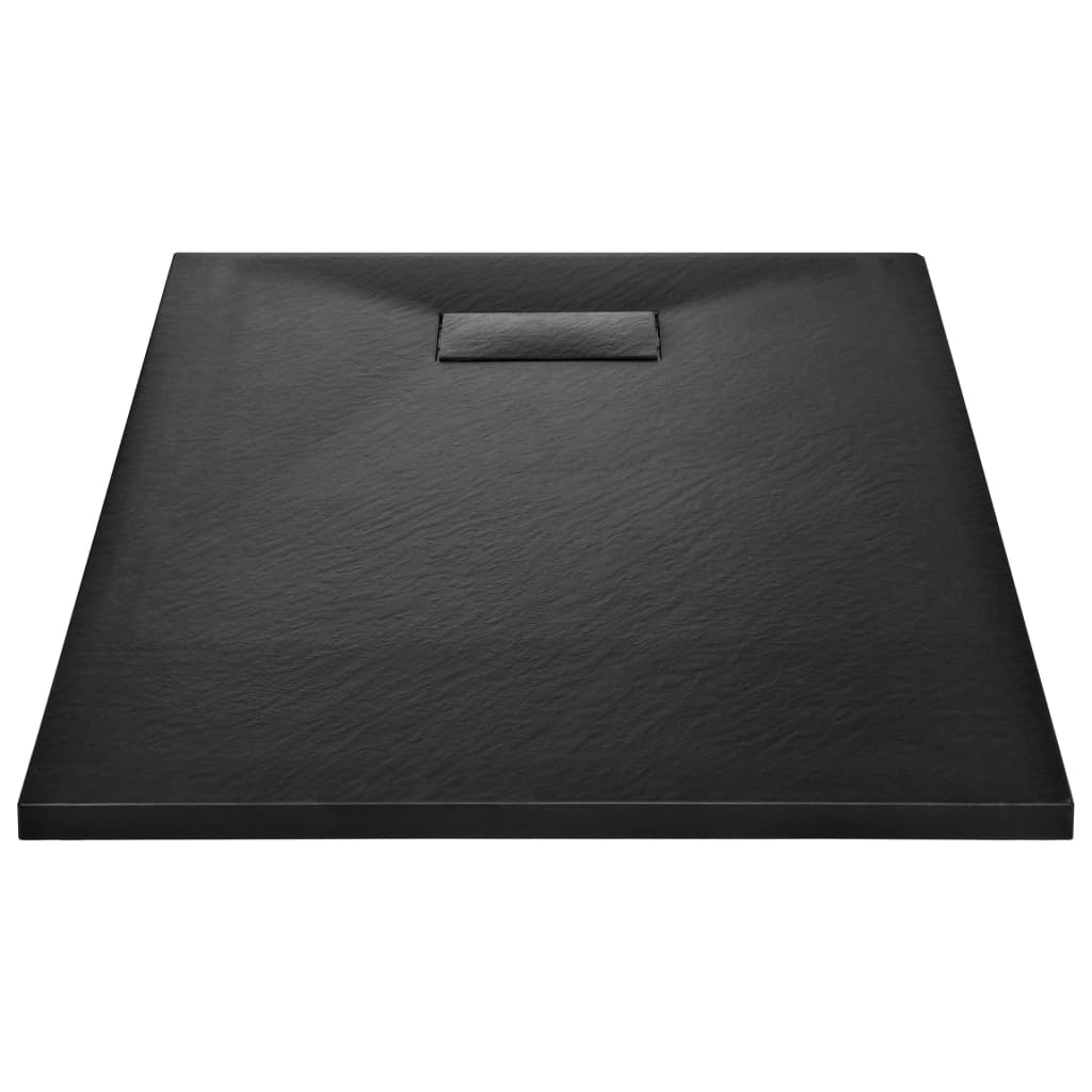 Vidaxl Duschschale 100x80 cm SMC Schwarz