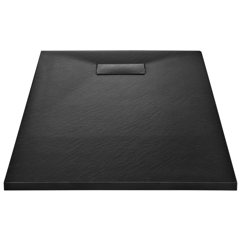 Bac de douche vidaxl 120x70 cm smc noir