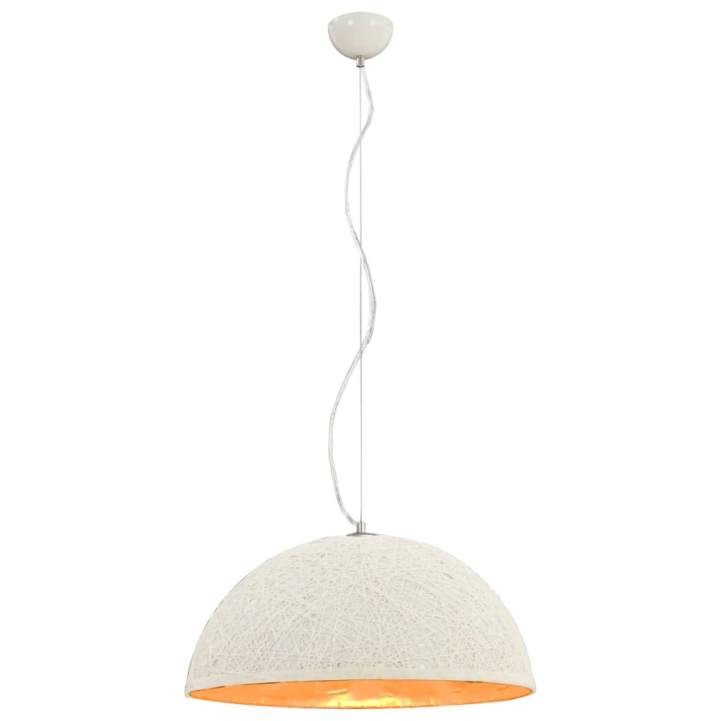 Vidaxl hanging lamp E27 Ø50 cm white and gold