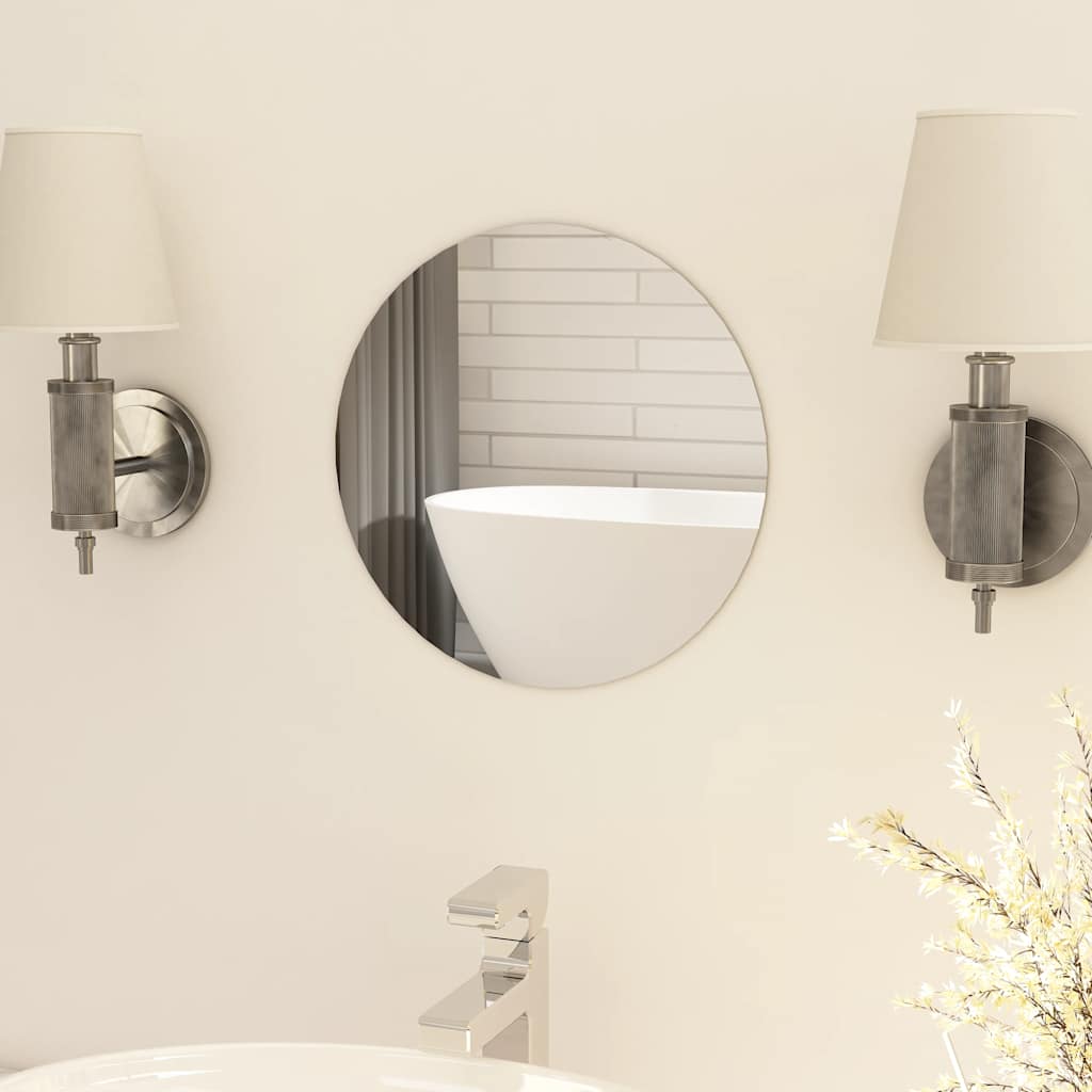 Vidaxl Mirror Round Frameless 30 cm sklo