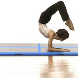 Mat de gymnastique Vidaxl avec pompe gonflable 300x100x10 cm PVC bleu