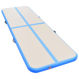 Vidaxl Gymnastics Matte mit Pumpen aufblasbar 400x100x10 cm PVC Blau