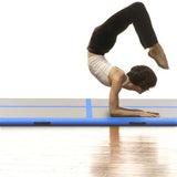 Mat de gymnastique Vidaxl avec pompe gonflable 600x100x10 cm PVC bleu