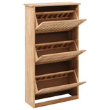 Vidaxl Shoe Cabinet 55x20x104 cm fast valnødstræ