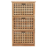 Vidaxl Shoe Cabinet 55x20x104 cm fast valnødstræ