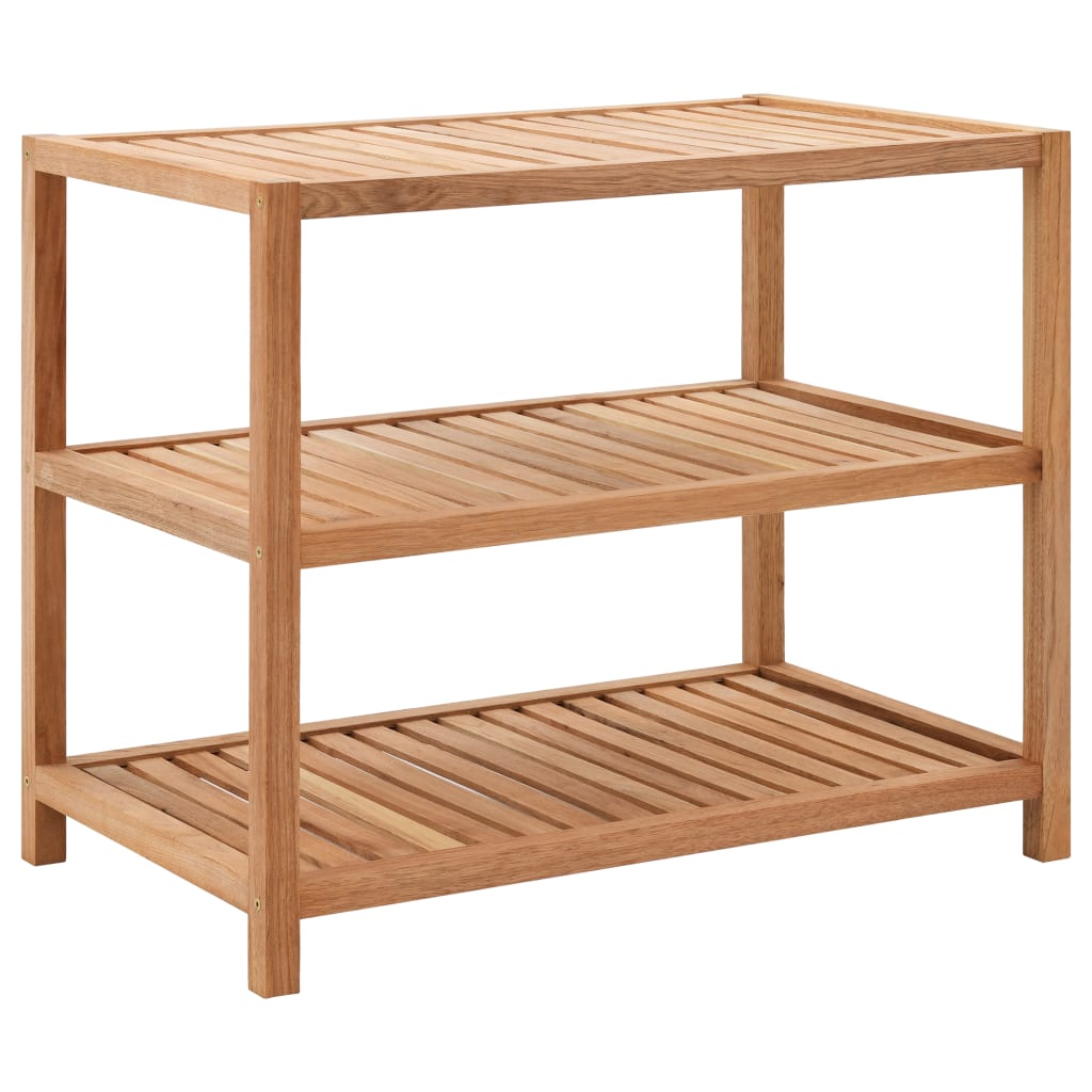 Rastrellino per bagno Vidaxl 65x40x55 cm legno di noce solido