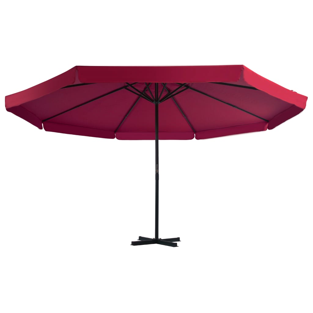 Parasol vidaxl avec une base portable rouge