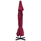 Parasol vidaxl avec une base portable rouge