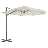 VidaXL parasol with portable base sand -colored