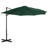 Vidaxl Parasol con base portatile verde