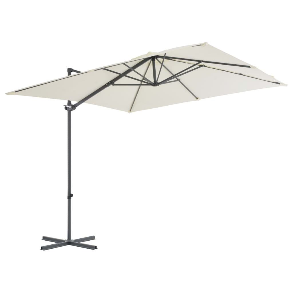 Parasol vidaxl avec sable de base portable -colore