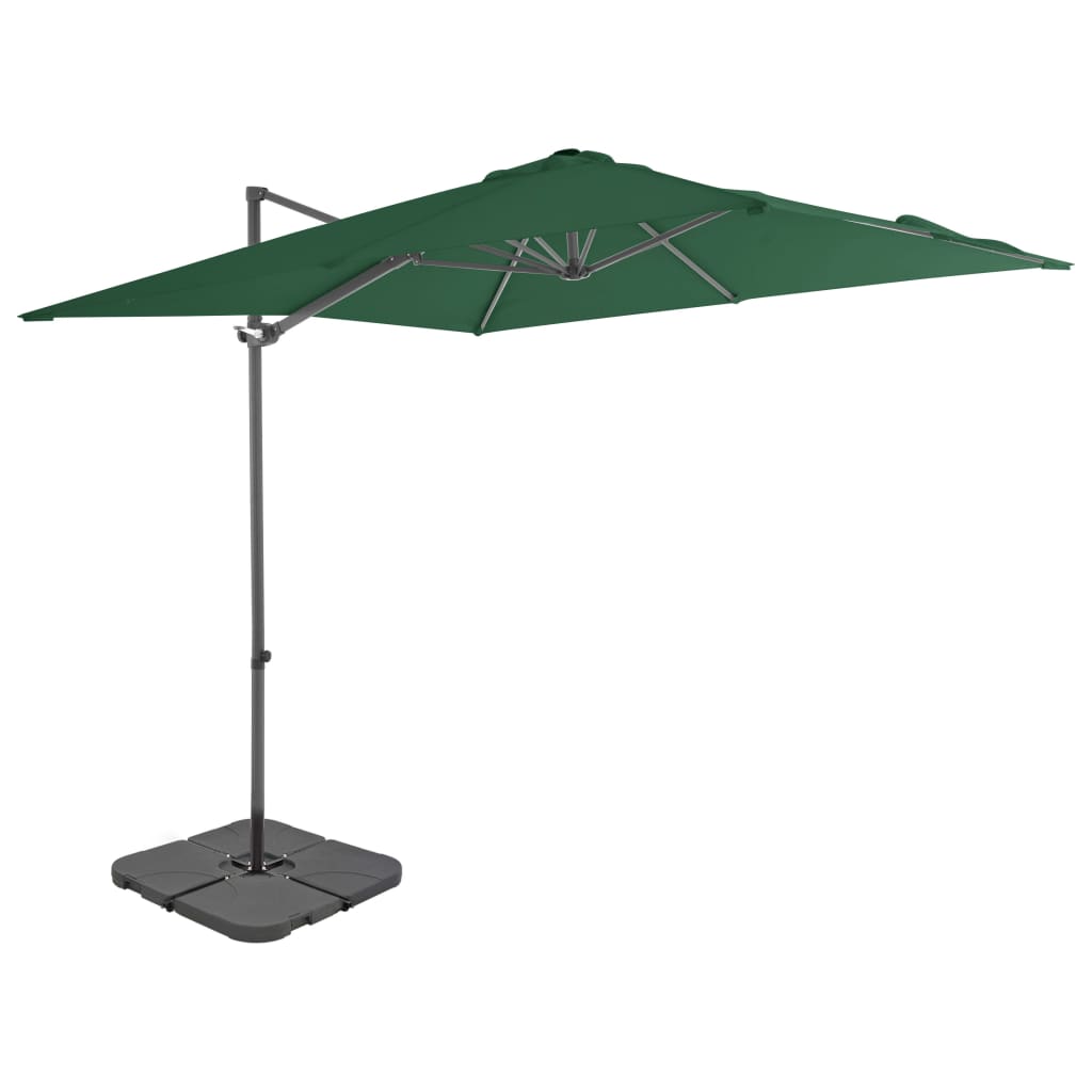 Vidaxl Parasol with portable base green