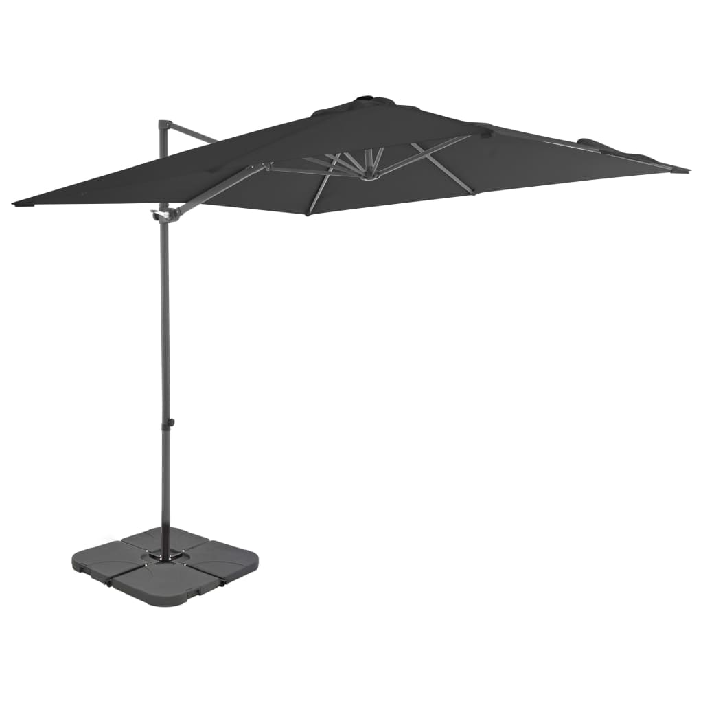 Vidaxl Parasol con antracite di base portatile