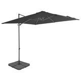 Vidaxl parasol avec anthracite de base portable -colore