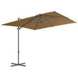 Vidaxl Parasol mit tragbarem Basistaupe