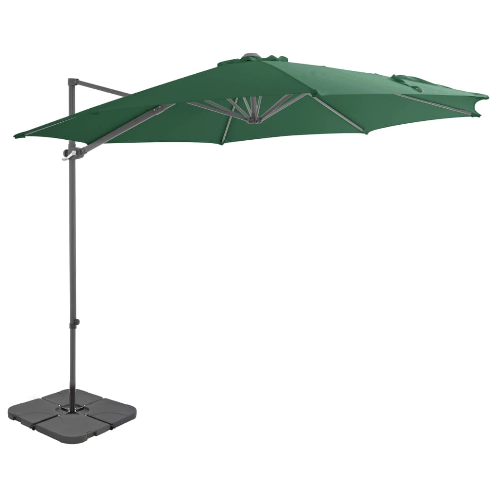 Vidaxl Parasol with portable base green