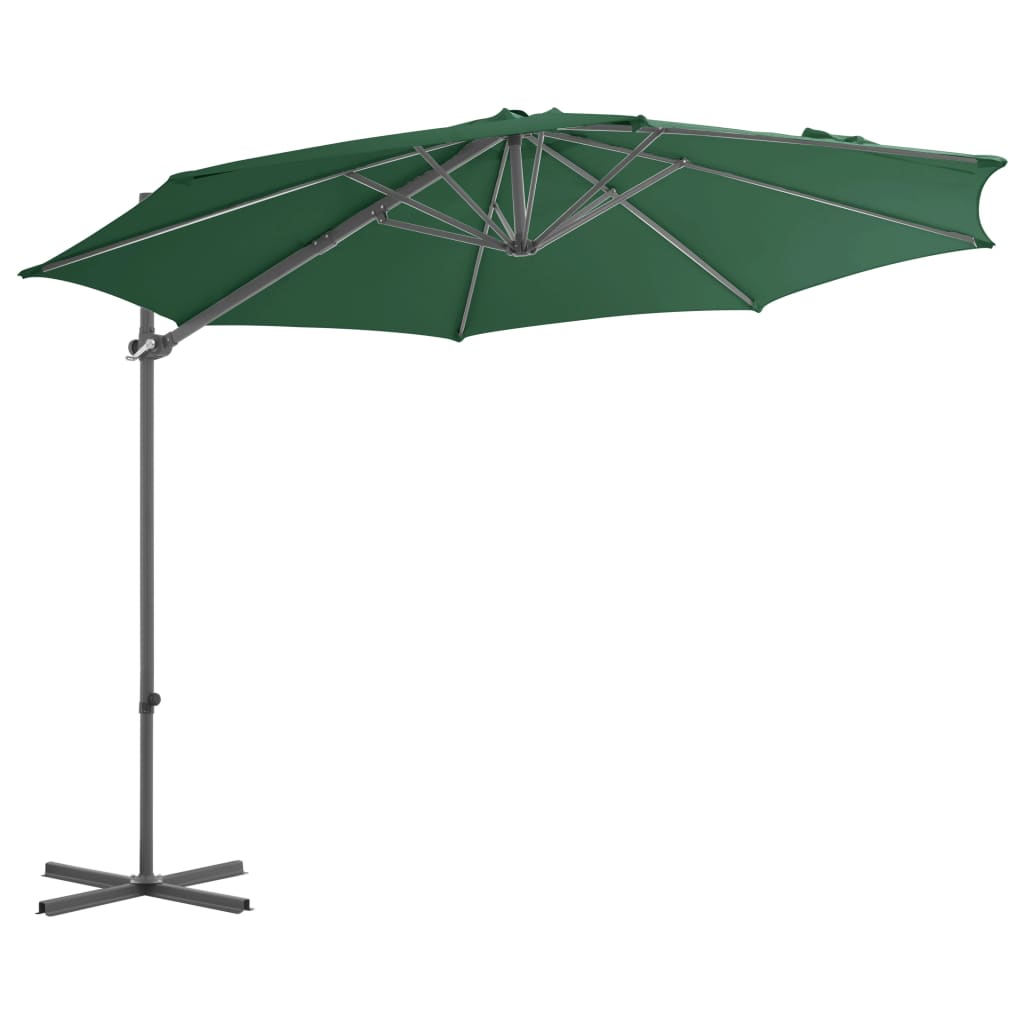 Vidaxl parasol avec vert de base portable